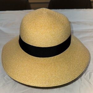 Furtalk Women's Straw Hat with Black Band